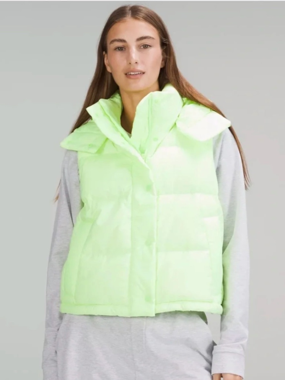 LULULEMON / Wunder Puff Cropped Vest / Faded Zap / Size 8